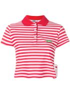 Gcds Striped Polo Top - Red