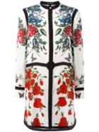 Alexander Mcqueen - Panelled Floral Print Dress - Women - Silk - 40, Women's, White, Silk
