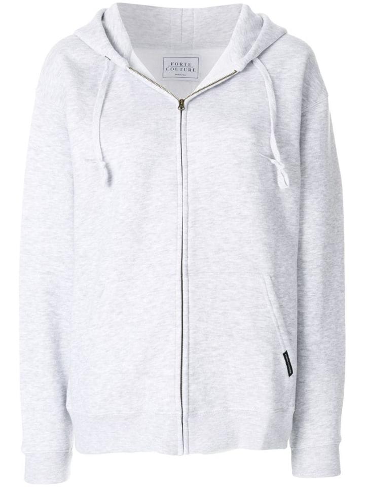 Forte Dei Marmi Couture Oversized Zip Up Hoodie - Grey