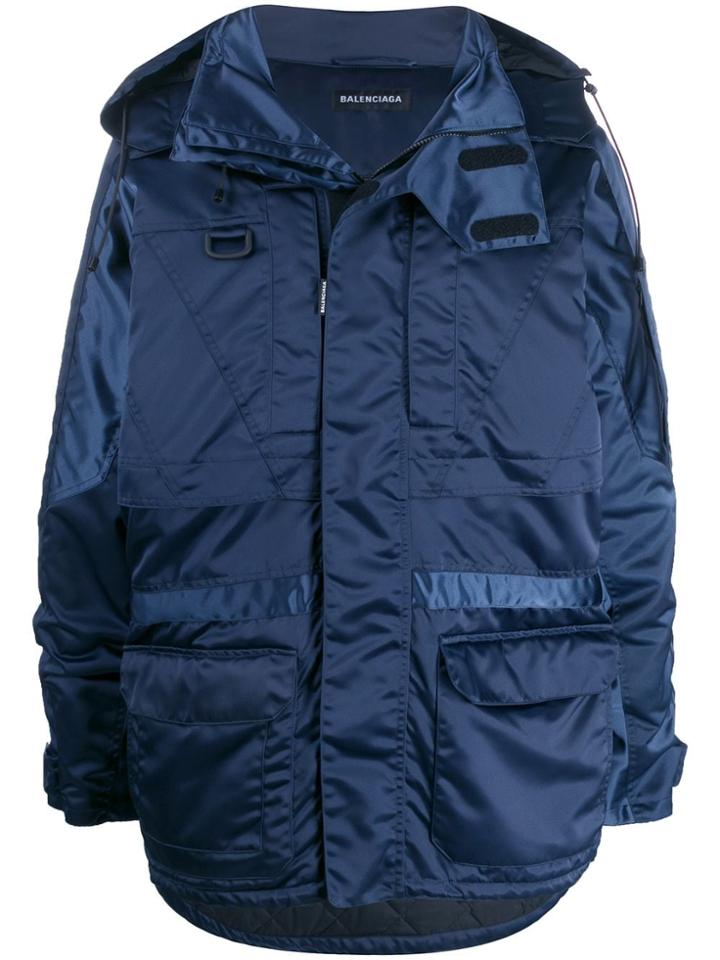 Balenciaga Incognito Parka - Blue