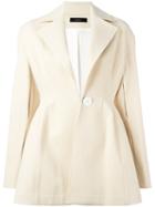 Ellery Flared Jacket, Size: 10, Nude/neutrals, Cotton/wool/polyamide/silk