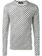 Dolce & Gabbana Striped Jumper, Men's, Size: 46, Black, Silk