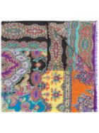 Etro Micro Print Scarf - Multicolour