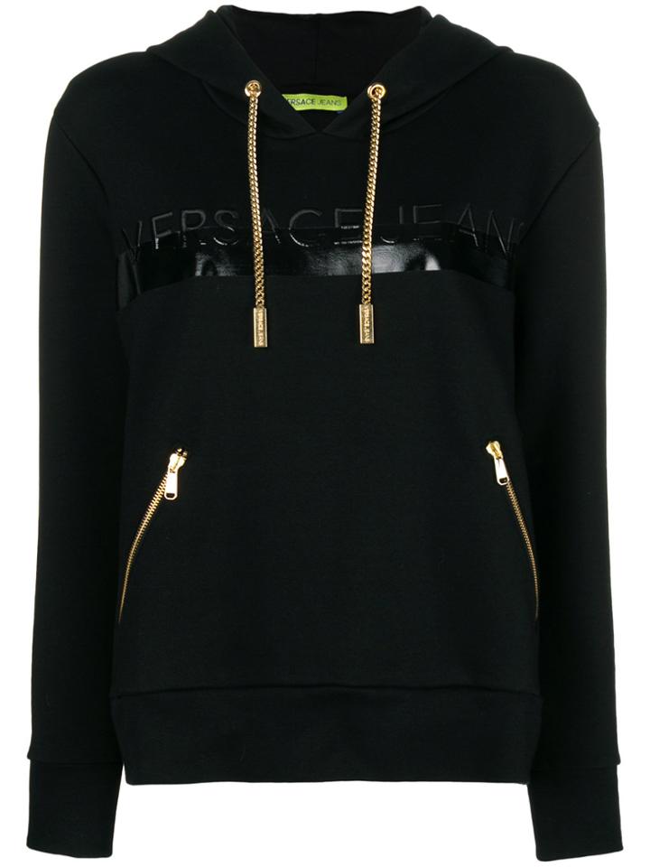Versace Jeans Chain Detail Hoody - Black