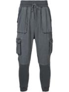 John Elliott Gathered Ankle Track Pants, Men's, Size: M, Grey, Cotton/tencel