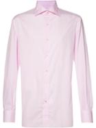 Isaia Pointed Collar Dress Shirt, Men's, Size: 16, Pink/purple, Cotton