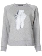Alexa Chung Ballet Shoes Print Sweatshirt - Grey