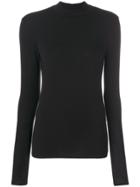 Closed Classic Fitted Top - Black
