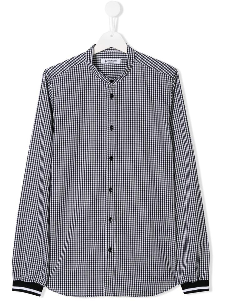 Dondup Kids Teen Gingham Shirt - Black