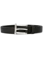 Diesel Buckle Bet, Women's, Size: 90, Black, Calf Leather