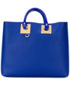Sophie Hulme Shopping Tote Bag - Blue