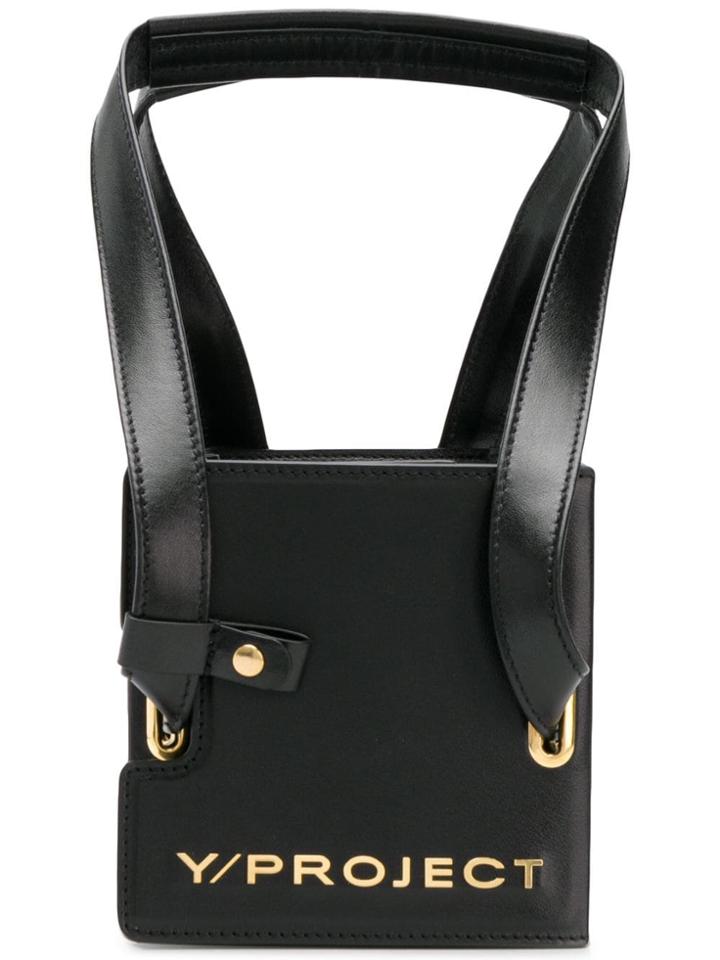 Y / Project Accordion-style Handbag - Black