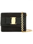 Salvatore Ferragamo Pre-owned Vara Bow Chain Shoulder Bum Bag - Black