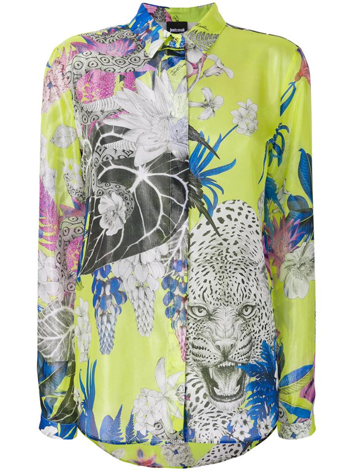 Just Cavalli Floral Shirt - Green