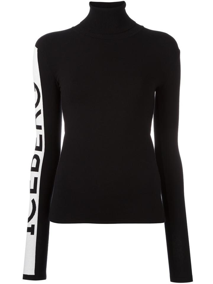 Iceberg Sleeve Logo Jumper, Women's, Size: 38, Black, Viscose/polyester