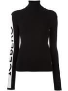 Iceberg Sleeve Logo Jumper, Women's, Size: 38, Black, Viscose/polyester