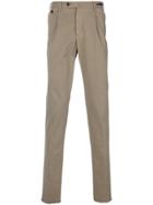 Pt01 Fitted Tailored Trousers - Nude & Neutrals