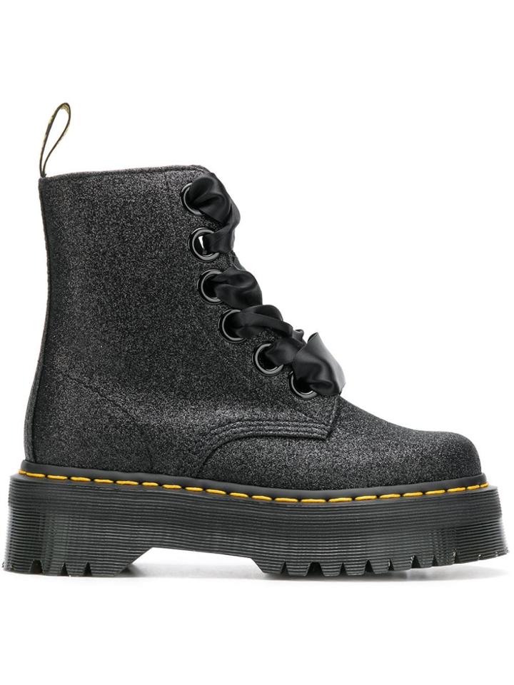 Dr. Martens Glitter Lace-up Boots - Black