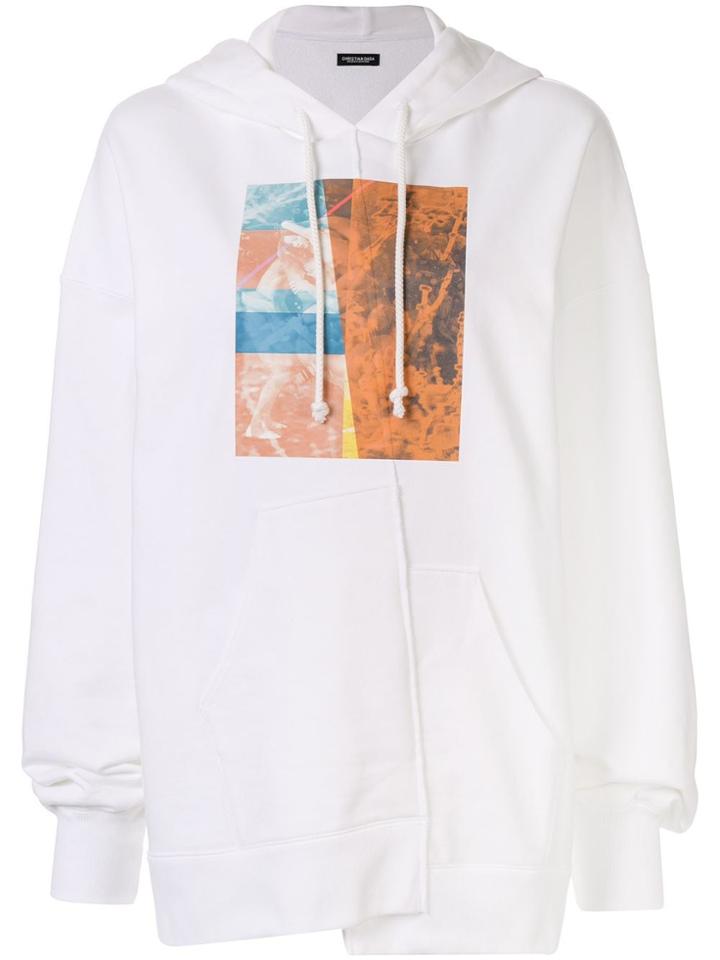 Christian Dada Graphic-print Hoodie - White