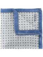 Fefè Micro Butterfly Pocket Square, Adult Unisex, Grey, Silk/wool