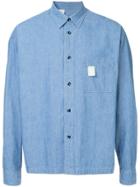 N. Hoolywood Cropped Denim Shirt - Blue