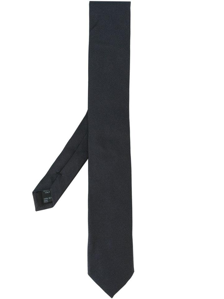 Dolce & Gabbana Stripe Texture Tie - Blue