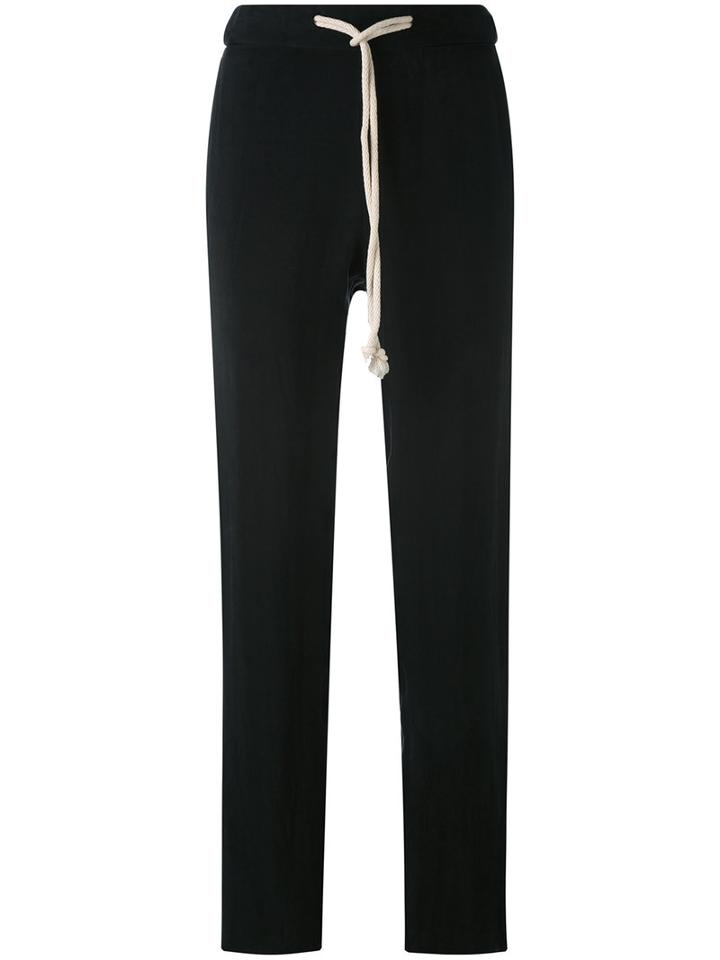 Pt01 - Chantal Trousers - Women - Cupro - 46, Black, Cupro