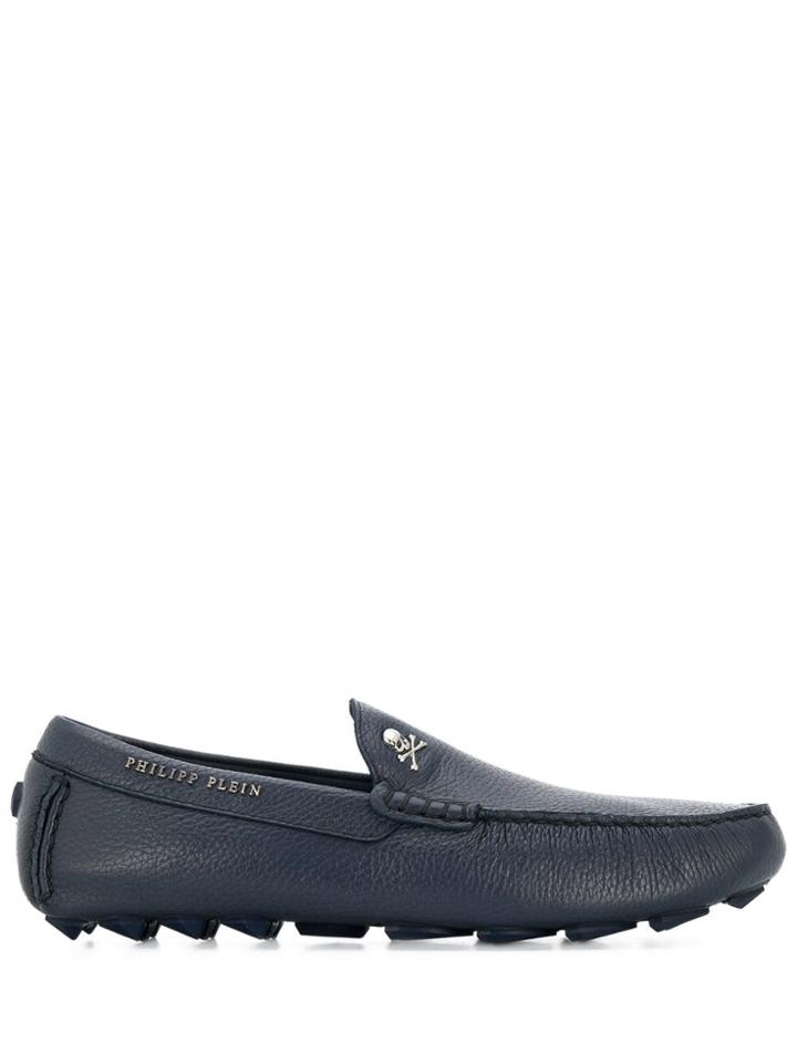 Philipp Plein Skull Loafers - Blue