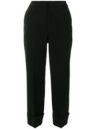 Pt01 Cropped Trousers - Black