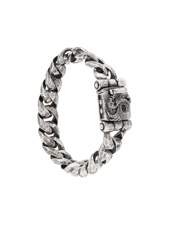 Elf Craft Dragon Shield Bracelet - Metallic