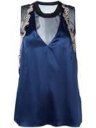 3.1 Phillip Lim Embroidered Tank Top - Blue