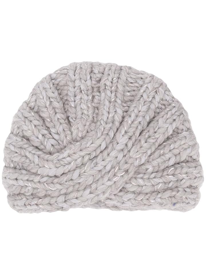 Eugenia Kim Fitted Knitted Hat - Grey