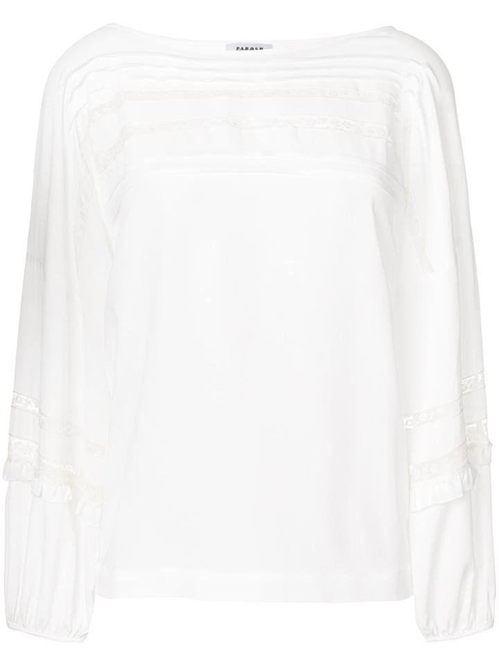 P.a.r.o.s.h. Delicate Lace Blouse - White