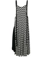 Loewe Zig Zag Printed Dress - Black