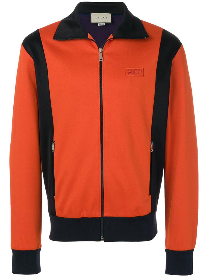 Gucci Embroidered Tiger Track Jacket - Yellow & Orange