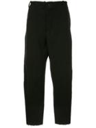 Forme D'expression Lgsb Cropped Swag Trousers - Black