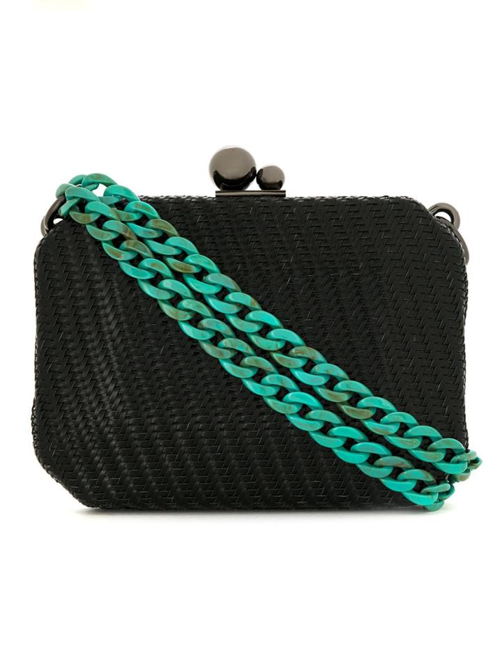 Isla Textured Mini Bag - Black