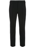 Adam Lippes Pintuck Cropped Trousers - Black