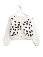 Moschino Kids - Polka Dot Cardigan - Kids - Silk/cotton/polyamide/wool - 6 Yrs, Nude/neutrals