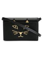 Charlotte Olympia - Feline Shoulder Bag - Women - Calf Leather - One Size, Black, Calf Leather