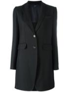 Jil Sander Navy Classic Blazer, Women's, Size: 40, Black, Rayon/acetate/cupro