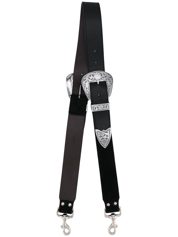 Kate Cate Western Buckle Belt Bag Strap - Black