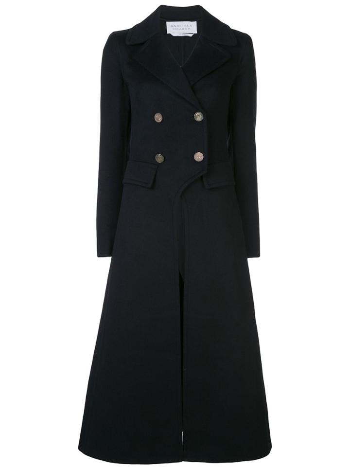Gabriela Hearst Double-breasted Long Coat - Black