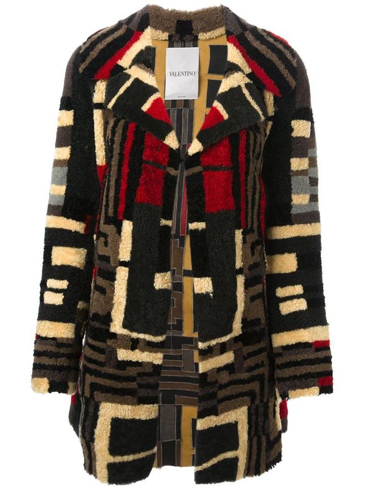 Valentino Geometric Motif Coat