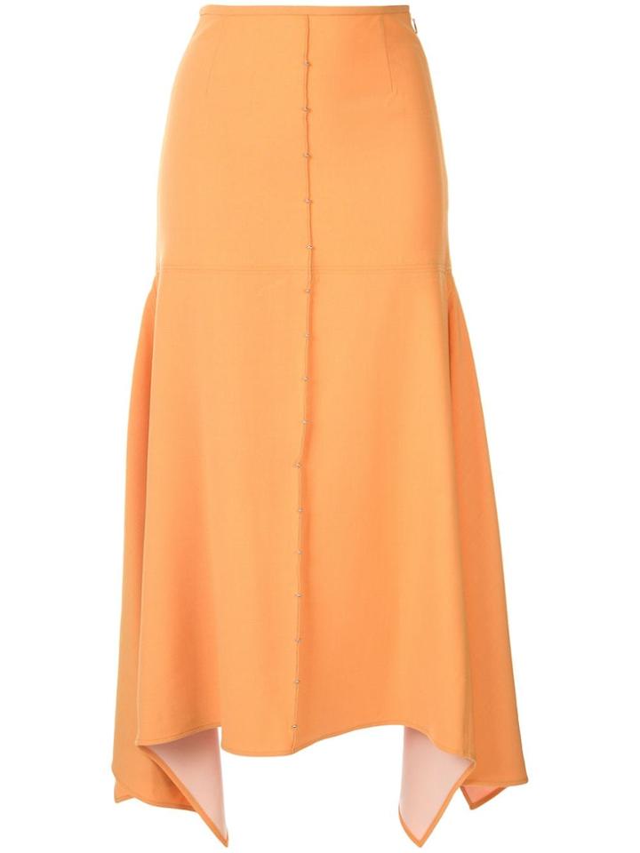 Ellery Panelled Midi Skirt - Yellow