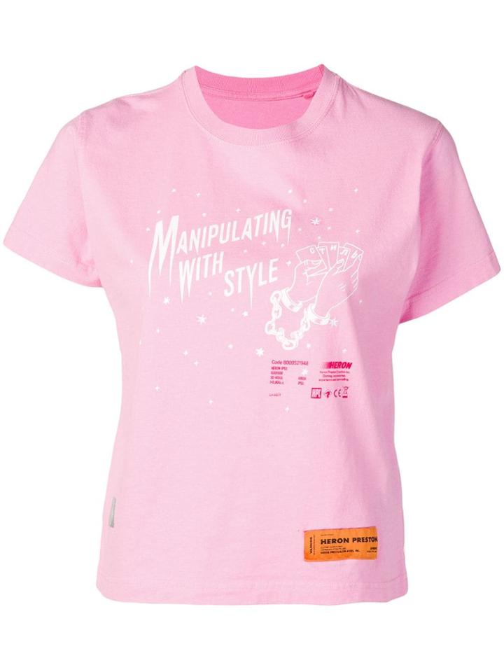 Heron Preston Manipulating With Style T-shirt - Pink