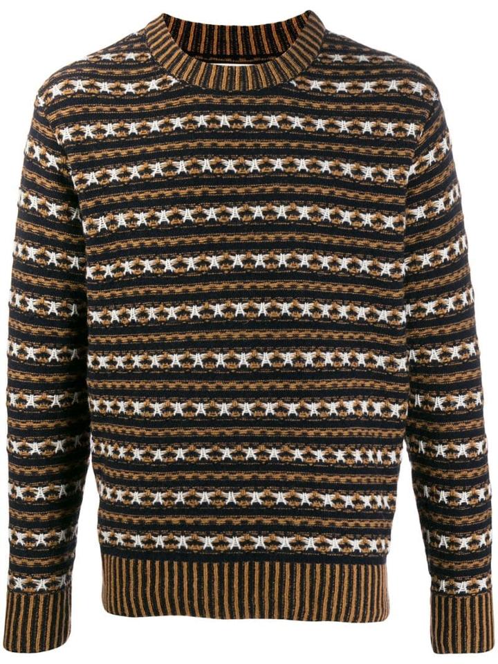 Universal Works Patterned Jumper - Blue