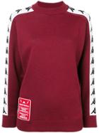 Kappa Side Panelled Knitted Sweater - Red