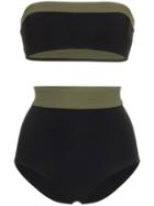 Flagpole Lori Arden High Waisted Bandeau Bikini - Black