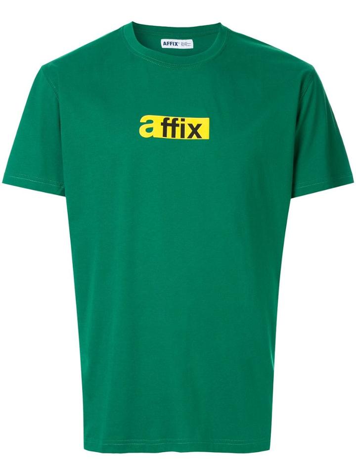 Affix Logo Print T-shirt - Green
